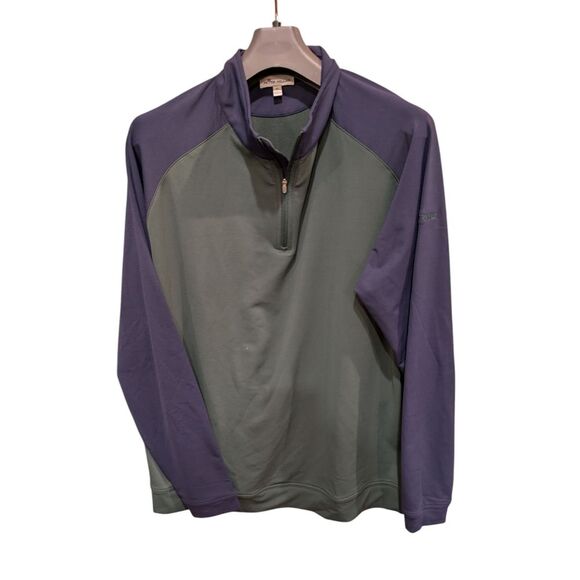 Peter Millar Other - PETER MILLAR GOLF L/S Shield Rain Shell 1/4 Zip Pullover‎ Jacket XL  Monogram Sl